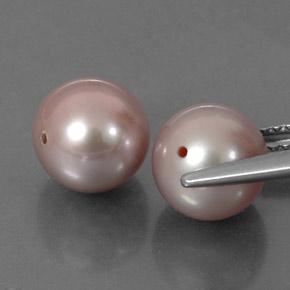 Perla naturale rosa da 6,62 ct, sfera / palla, opaco