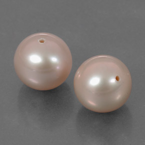 Perla naturale rosa da 6,43 ct, sfera / palla, opaco