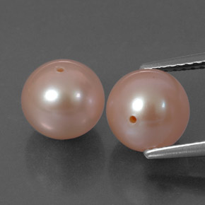 Perla naturale rosa da  ct, sfera / palla, opaco