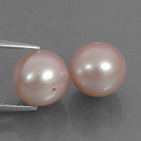 Perla naturale rosa da  ct, sfera / palla, opaco