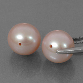 Perla naturale rosa da  ct, sfera / palla, opaco