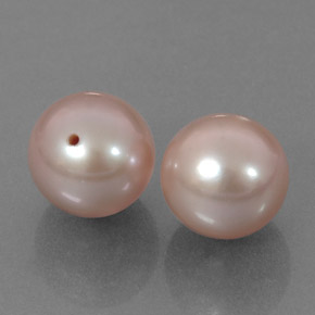 Perla naturale rosa da 6,78 ct, sfera / palla, opaco