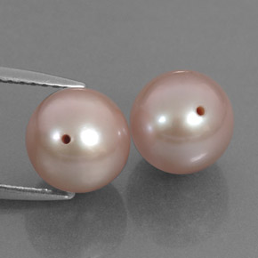 Perla naturale rosa da 6,78 ct, sfera / palla, opaco