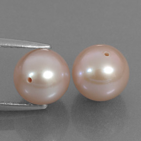 Perla naturale rosa da  ct, sfera / palla, opaco