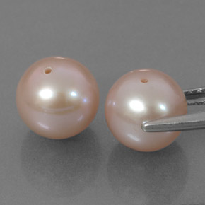 Perla naturale rosa da  ct, sfera / palla, opaco