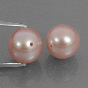 Perla naturale rosa da  ct, sfera / palla, opaco