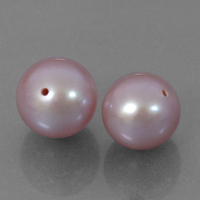 Gemme di Perla Lavanda naturale da  ct, Sfera, Opaco