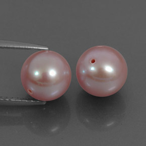 Perla naturale rosa da 6,78 ct, sfera / palla, opaco