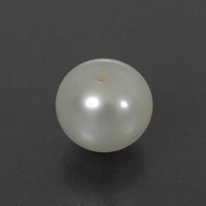 Perla naturale crema da 3,50 ct, sfera / palla, opaco