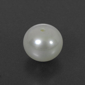 Perla naturale crema da 3,55 ct, sfera / palla, opaco
