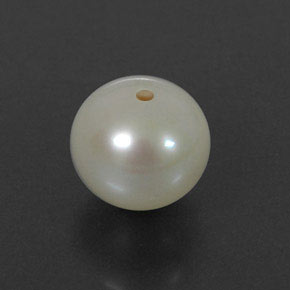 Perla naturale crema da 3,75 ct, sfera / palla, opaco