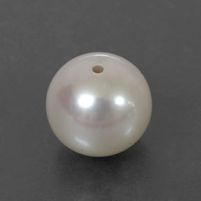 Perla naturale crema da 3,81 ct, sfera / palla, opaco