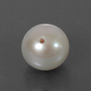 Perla naturale crema da 3,60 ct, sfera / palla, opaco