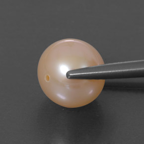 Perla naturale rosa da 3,55 ct, sfera / palla, opaco