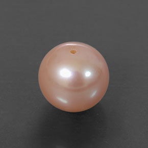 Perla naturale rosa da 3,44 ct, sfera / palla, opaco