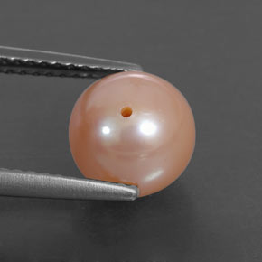 Perla naturale rosa da 3,44 ct, sfera / palla, opaco