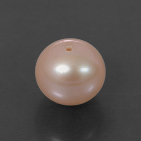 Perla naturale rosa da 3,63 ct, sfera / palla, opaco