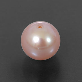 Perla Rosa naturale da 3.44 ct, Sfera, Opaco