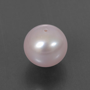 Perla naturale rosa da 3,60 ct, sfera / palla, opaco