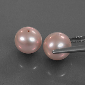 Perla naturale rosa da  ct, sfera / palla, opaco