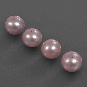 Perla naturale rosa da 12,07 ct, sfera / palla, opaco