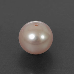 Perla naturale rosa da 2,87 ct, sfera / palla, opaco