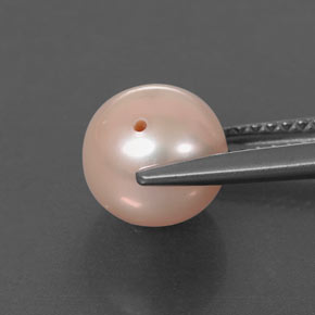 Perla naturale rosa da 3,25 ct, sfera / palla, opaco