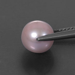 Perla naturale grigio da 3,14 ct, sfera / palla, opaco