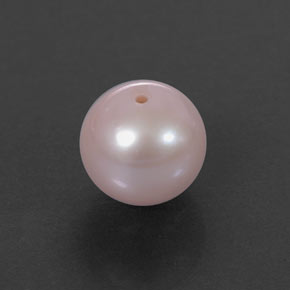Perla naturale rosa da 3,01 ct, sfera / palla, opaco