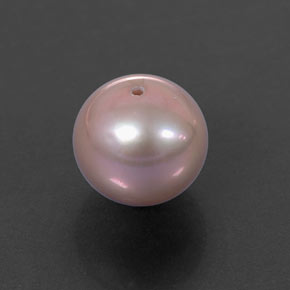 Perla naturale argento da 3,26 ct, sfera / palla, opaco