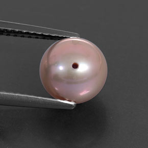 Perla naturale argento da 3,26 ct, sfera / palla, opaco