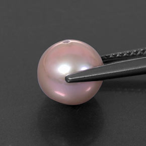 Perla naturale argento da 3,26 ct, sfera / palla, opaco