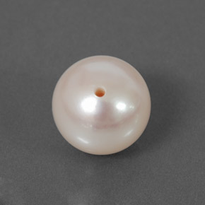 Perla naturale bianco da 4,08 ct, sfera / palla, opaco