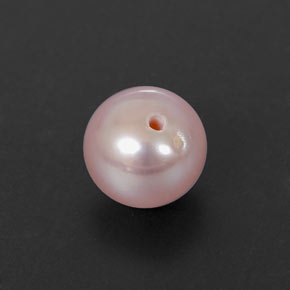 Perla naturale rosa da 2,48 ct, sfera / palla, opaco