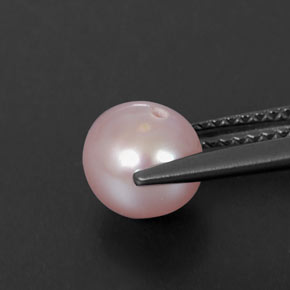 Perla naturale rosa da 2,48 ct, sfera / palla, opaco