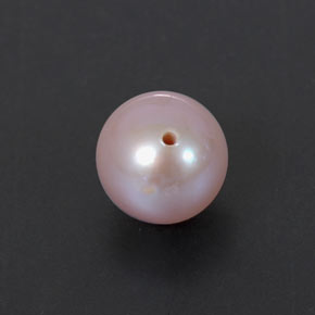 Perla naturale rosa da 2,53 ct, sfera / palla, opaco