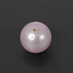 Perla Rosa argento naturale da 2.64 ct, Sfera, Opaco
