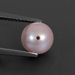 Perla naturale rosa da 2,78 ct, sfera / palla, opaco