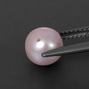 Perla naturale rosa da 2,78 ct, sfera / palla, opaco