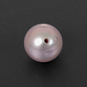 Perla naturale rosa da 2,85 ct, sfera / palla, opaco