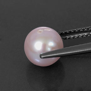 Perla naturale rosa da 2,91 ct, sfera / palla, opaco