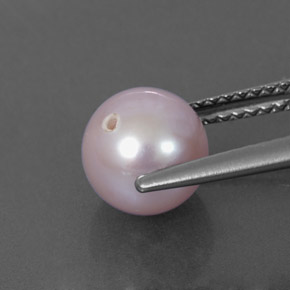 Perla naturale rosa da 2,89 ct, sfera / palla, opaco