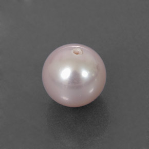 Perla naturale rosa da 2,57 ct, sfera / palla, opaco