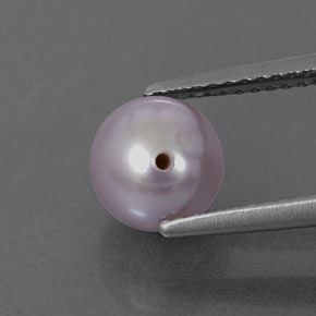 Perla naturale rosa da 2,58 ct, sfera / palla, opaco