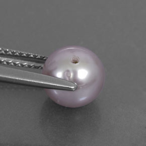 Perla naturale rosa da 2,58 ct, sfera / palla, opaco