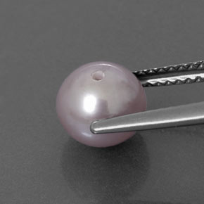 Perla naturale rosa da 2,58 ct, sfera / palla, opaco