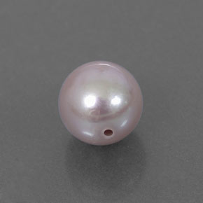 Perla naturale rosa da 2,38 ct, sfera / palla, opaco