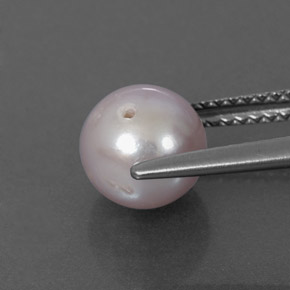 Perla naturale rosa da 2,65 ct, sfera / palla, opaco