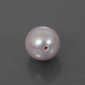 Perla naturale rosa da 2,30 ct, sfera / palla, opaco