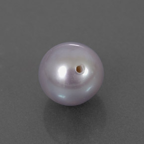 Perla naturale grigio da 2,87 ct, sfera / palla, opaco